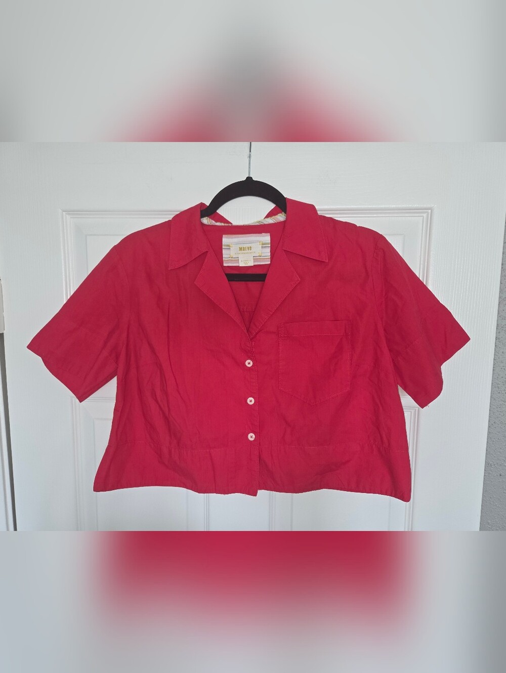 Maeve Poplin Cropped Blouse